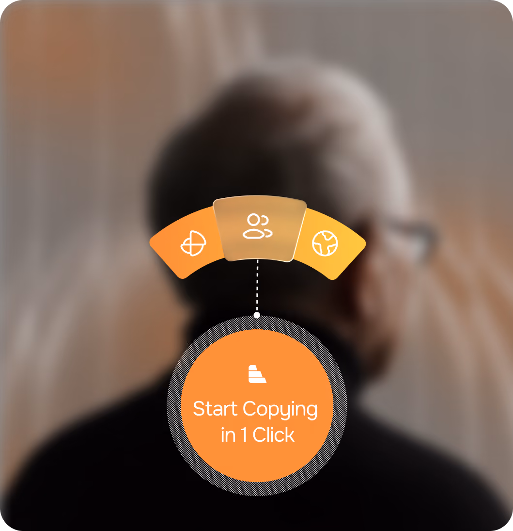 Copy trading, one click