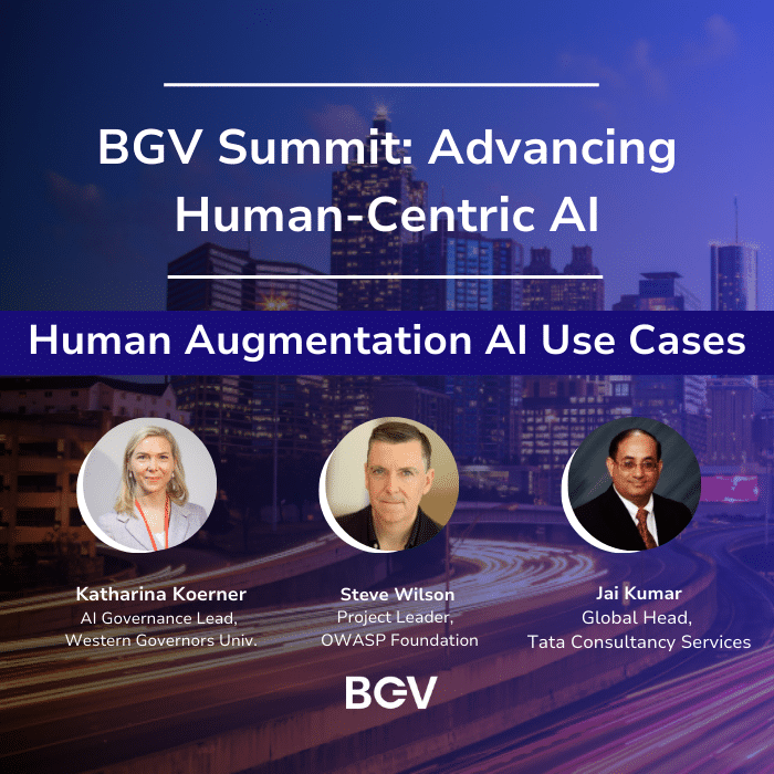 BGV Summit: Human Augmentation AI Use Cases