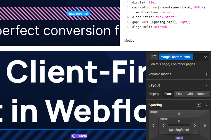 Alignment of naming in Figma and Client-First in Webflow