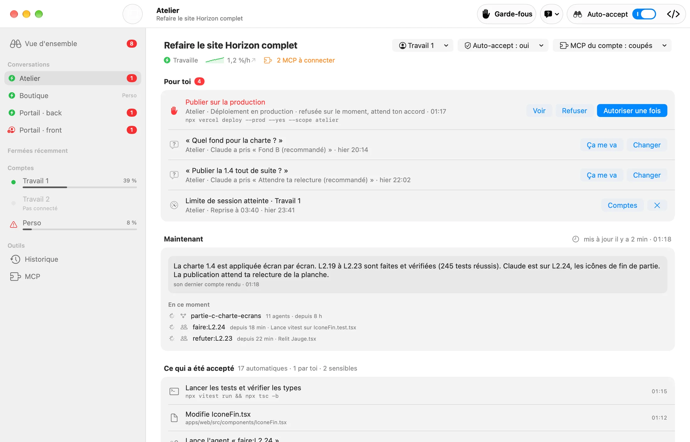 Une conversation suivie par Vigie