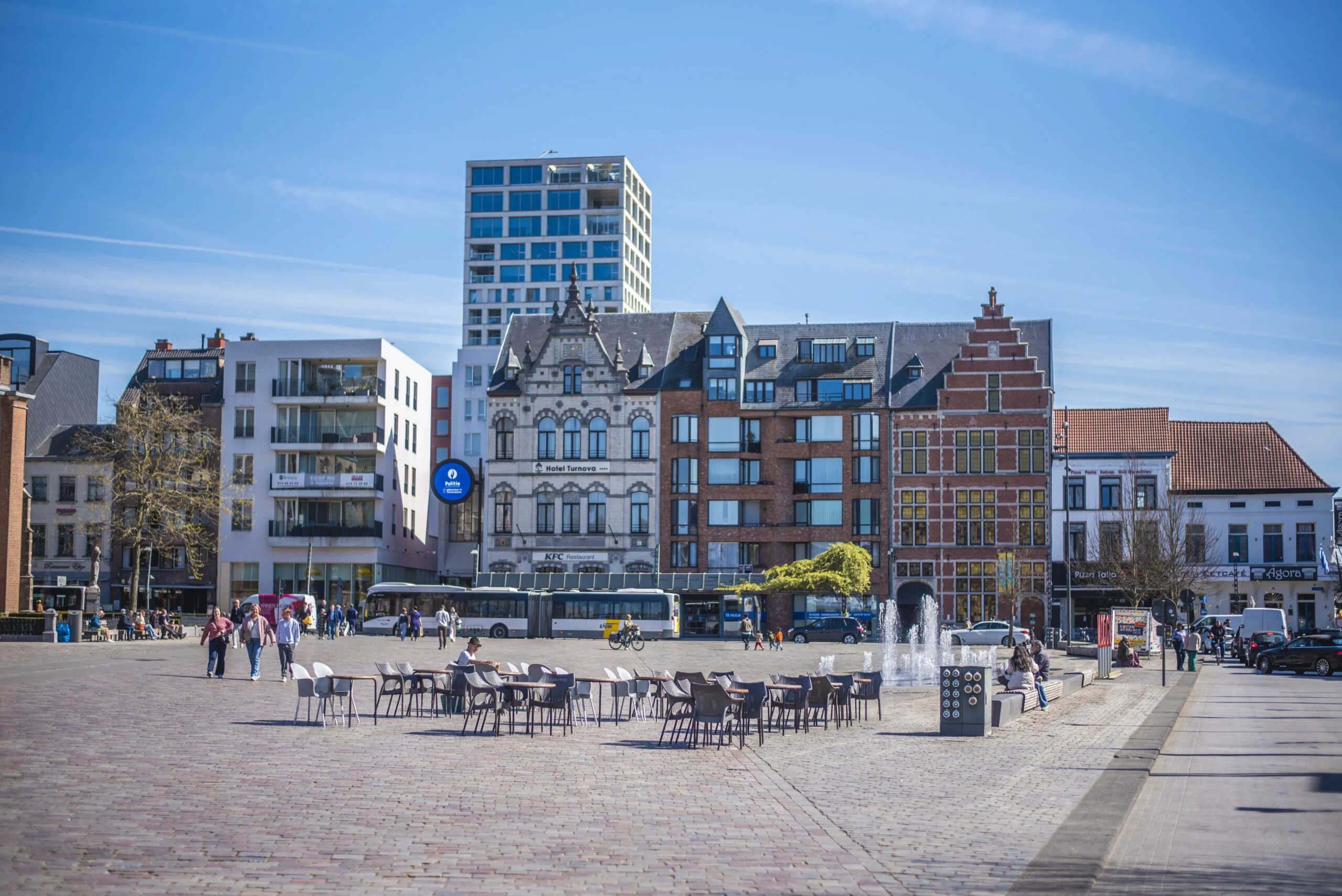 Foto van de markt van Turnhout