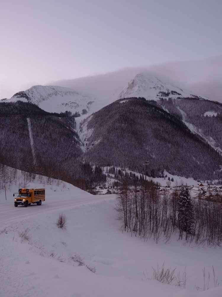 Paysage adoré par les ski bums Silverton.