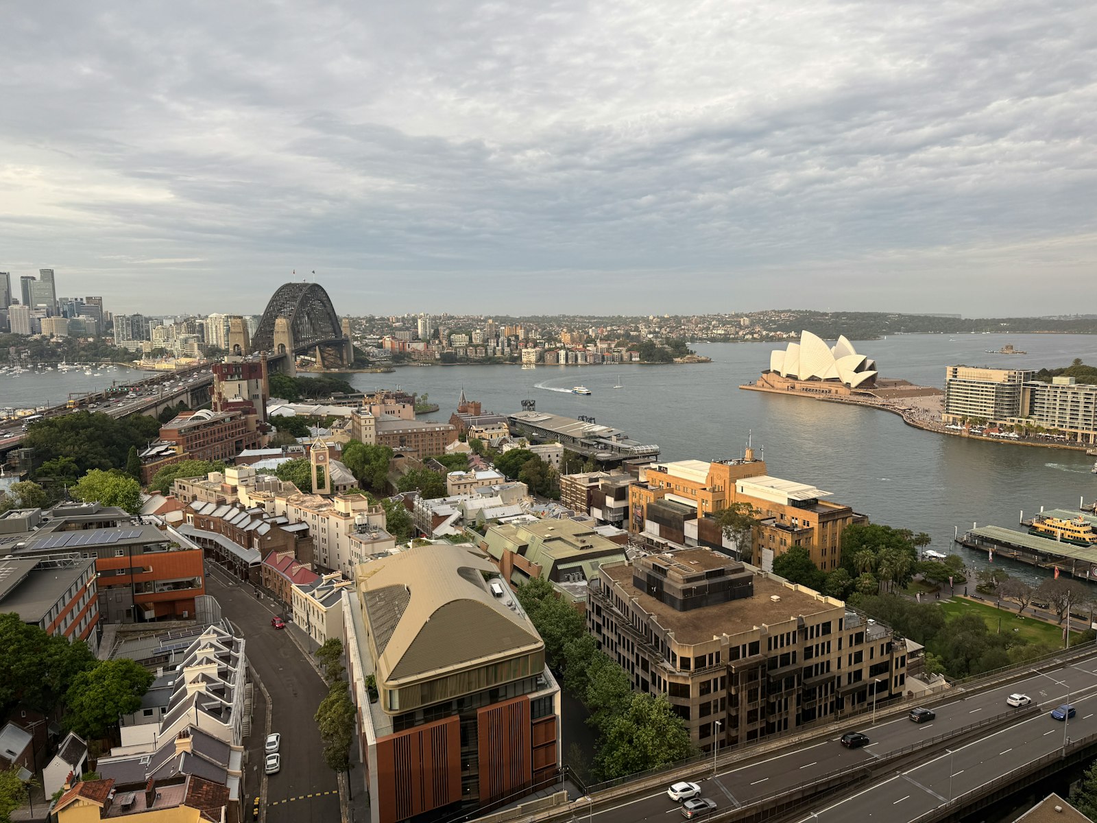 Sydney Opera House and harbour skyline