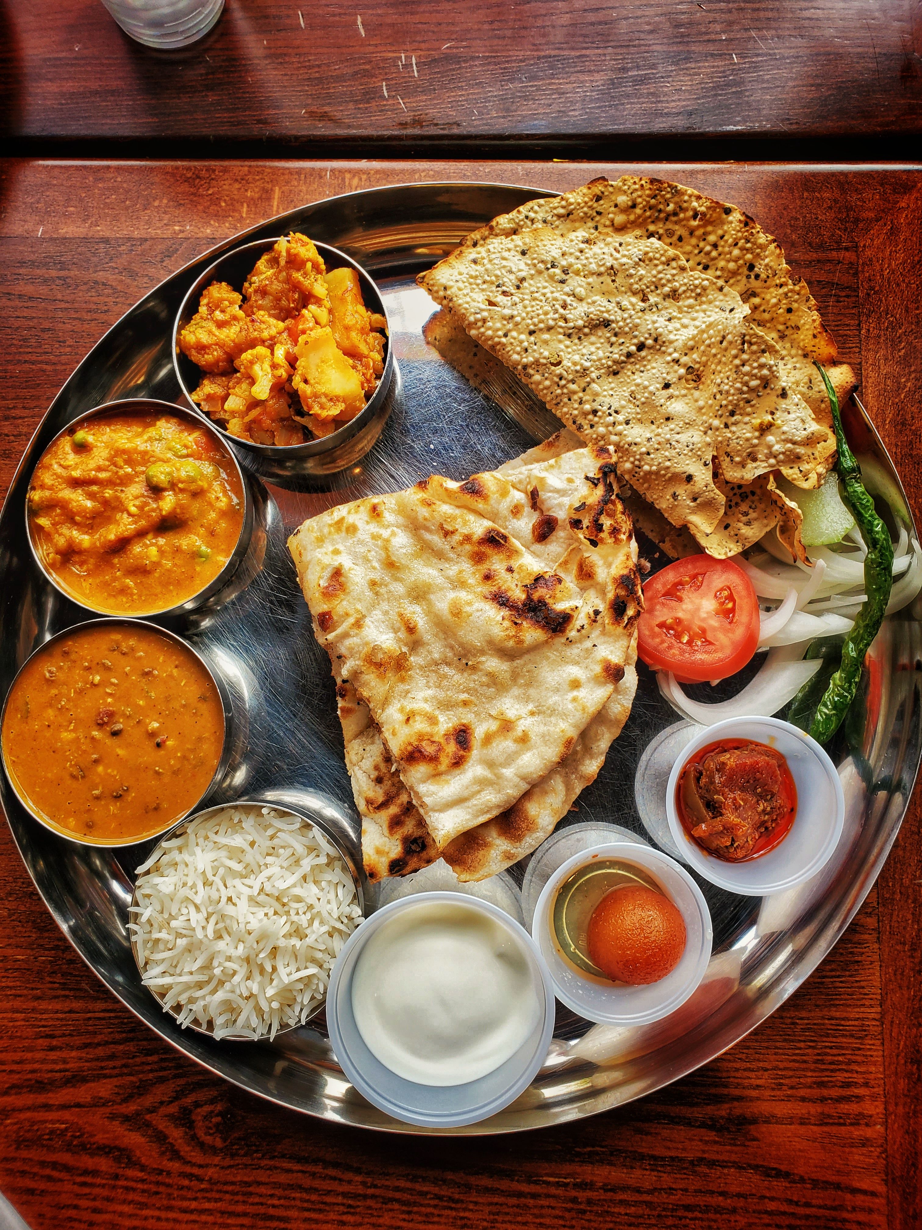 Indian food stock image