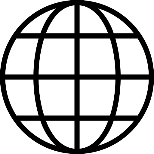 Icône de la terre noir
