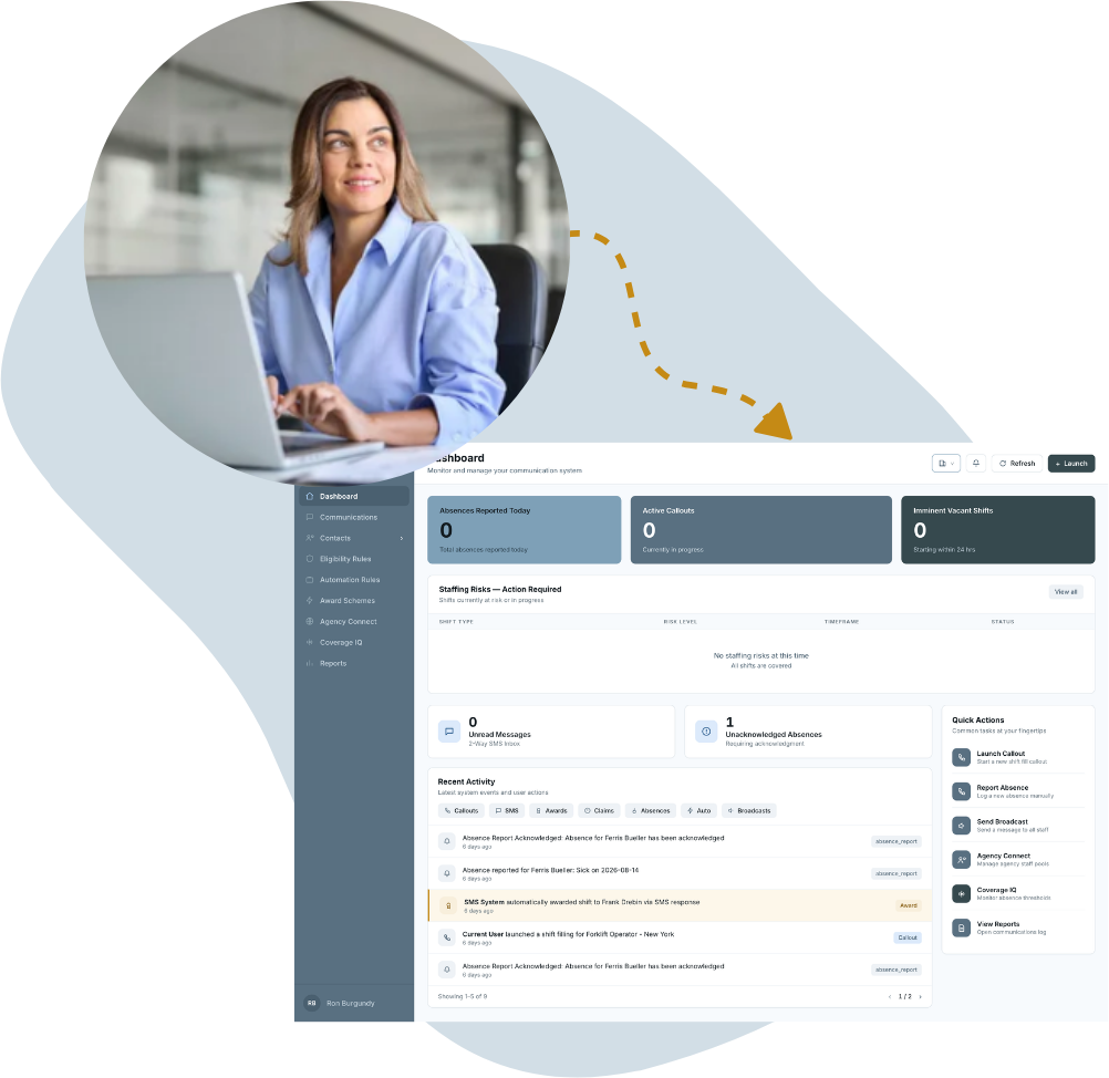 HR reviews the absence record and emerging patterns