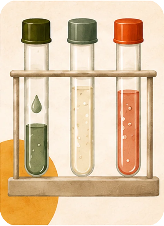 Illustration of test tubes