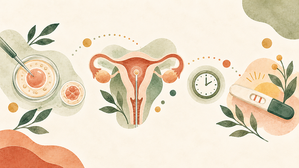 Illustration for donor and family-building step 5: treatment and the wait