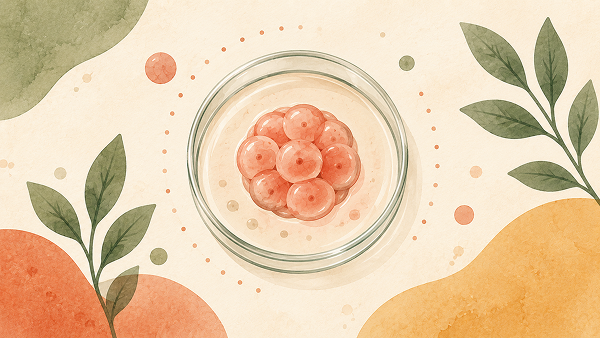 Illustration for egg and sperm freezing step 3: egg collection