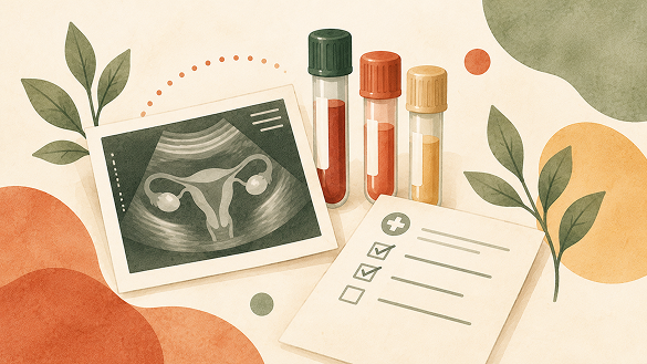 Illustration for egg and sperm freezing step 1: your consultation and tests