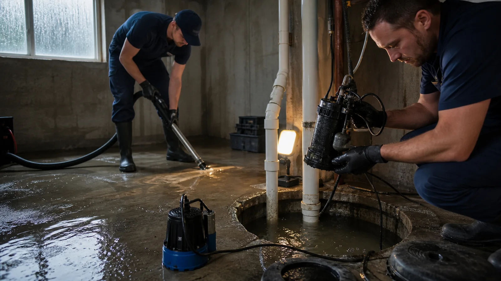 Sump Pump Failure Cleanup work for a High River property