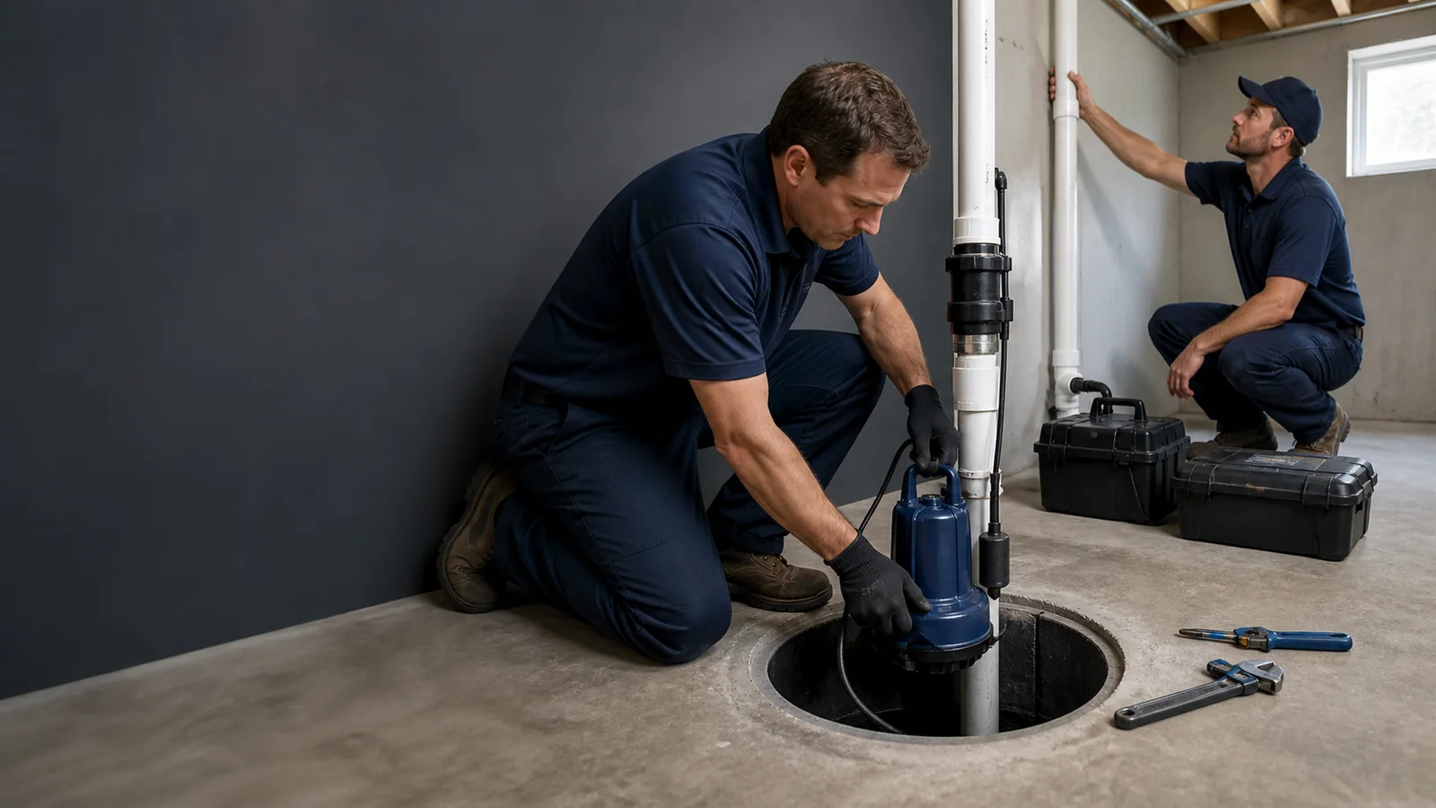 Sump Pump Installation work for a High River property