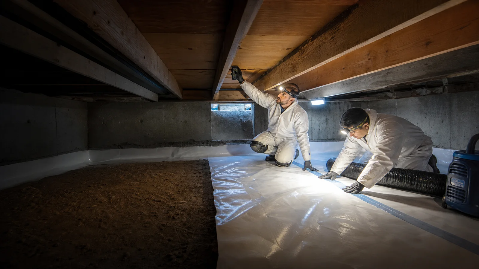 Crawl Space Water Damage Restoration work for a High River property