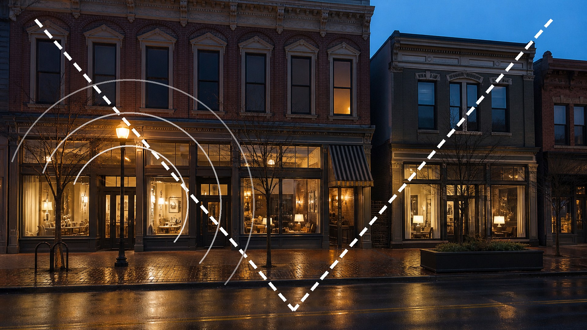 Petaluma mixed-use street context