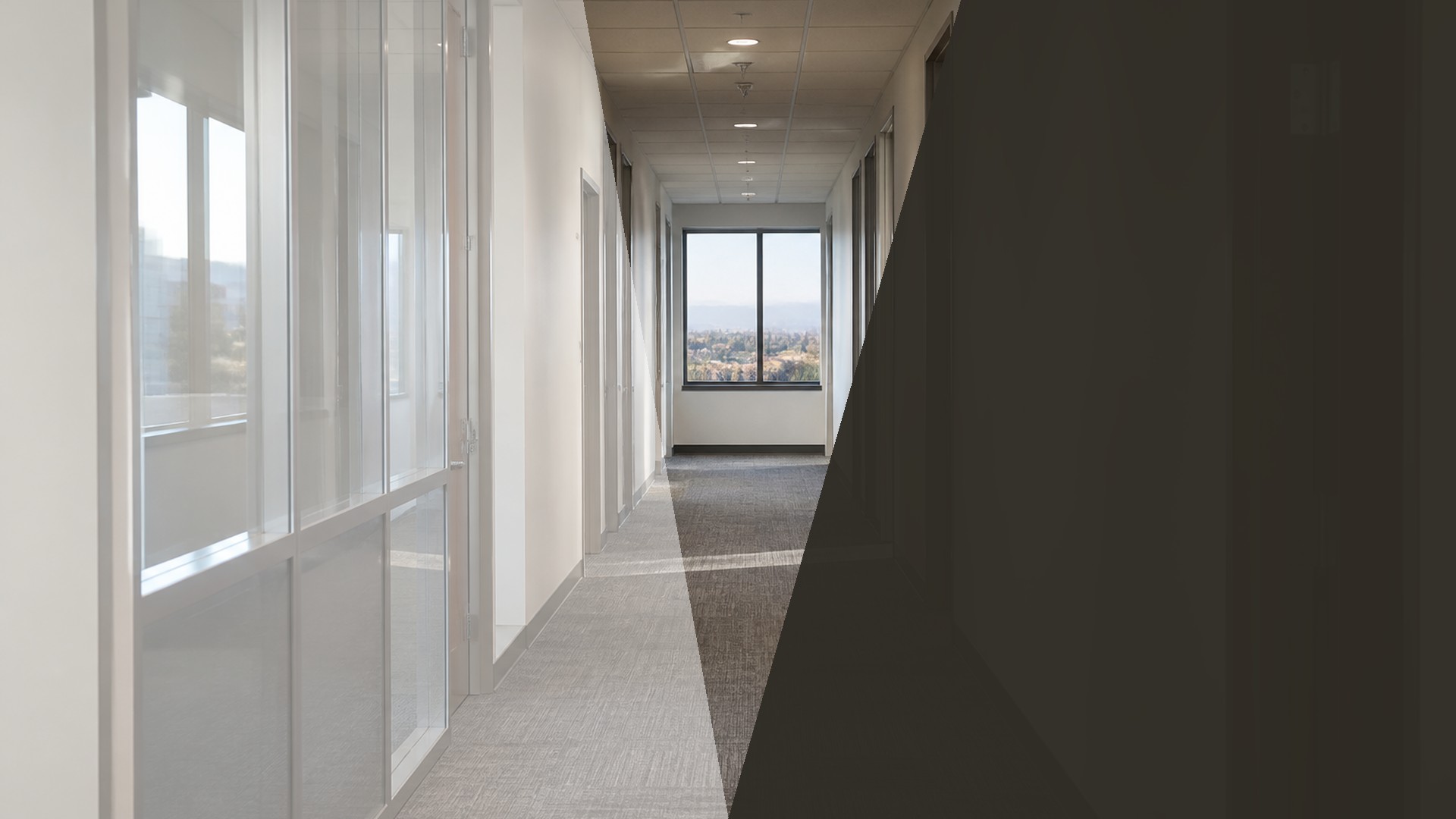 Upper-level mixed-use interior