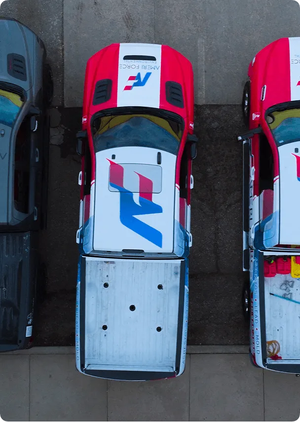 AmeriForce Environmental fleet vans and trailers