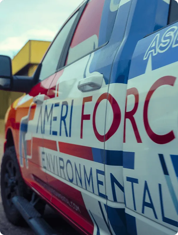AmeriForce Environmental branded response van