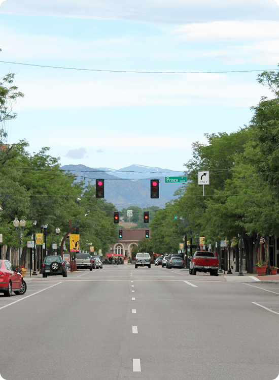 Historic Main Street in downtown Littleton