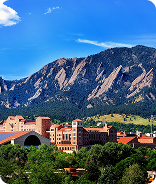 Boulder, Colorado with the Flatirons