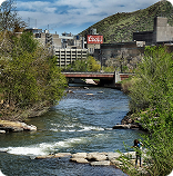 Clear Creek running through Golden, Colorado