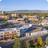 Aerial view of Fort Collins, Colorado