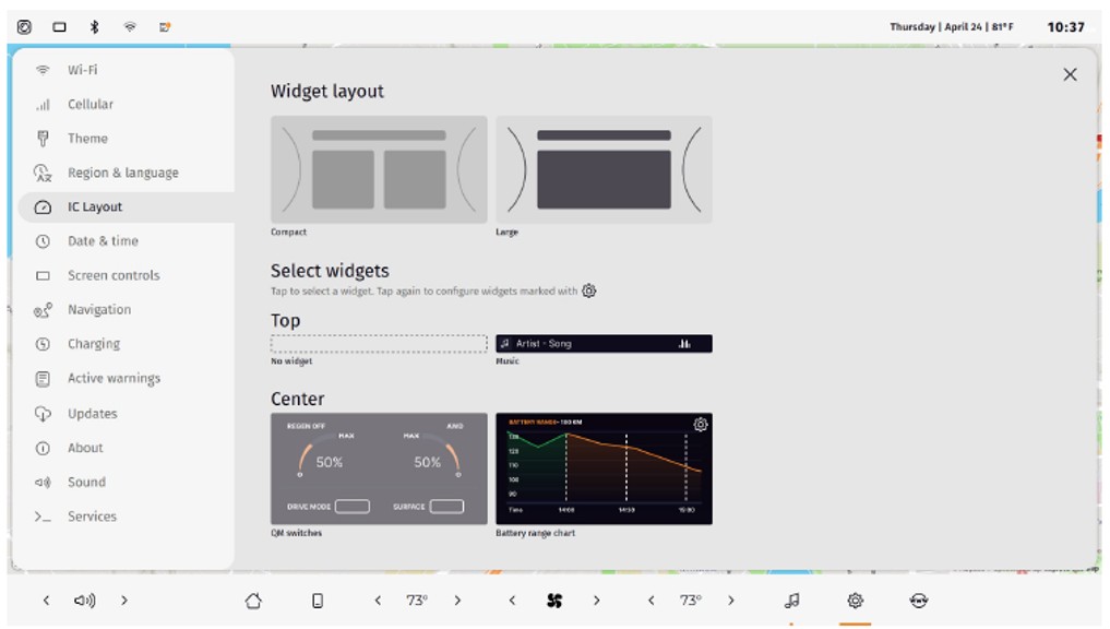 Configurability – widget layout