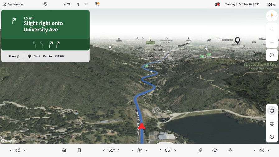 Navigation – Lane guidance
