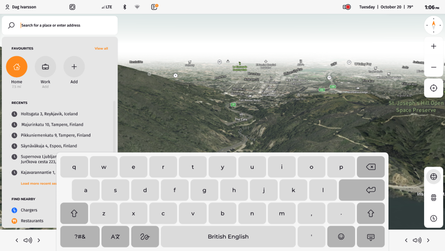 Navigation – Search Destination