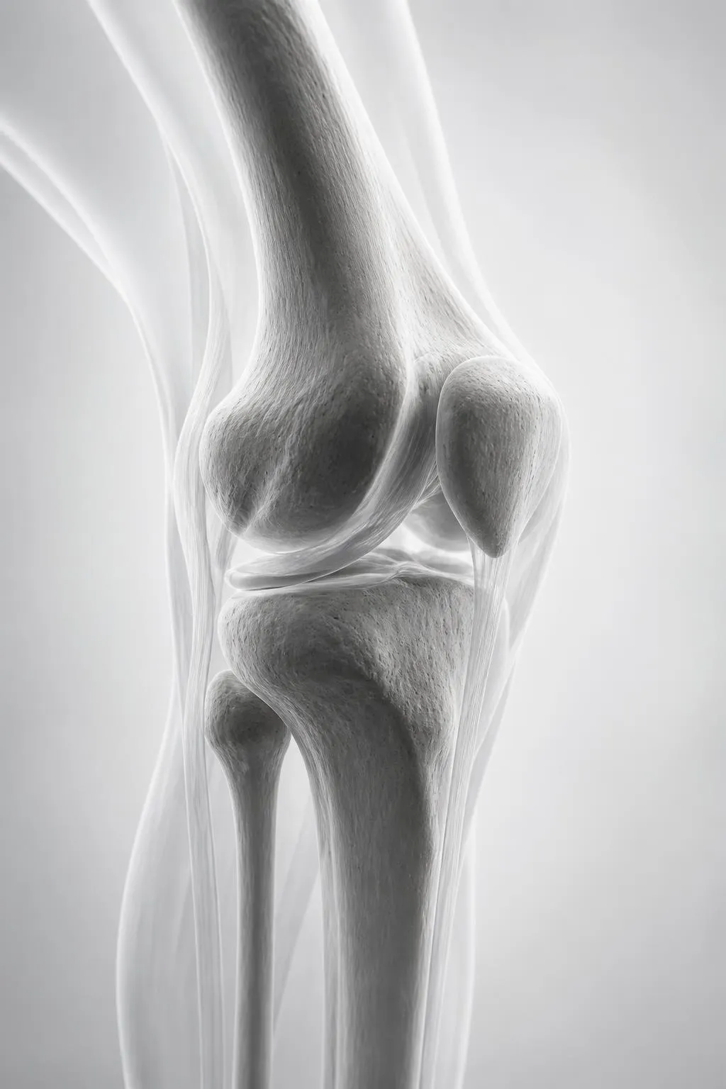 Anatomical illustration of the knee joint
