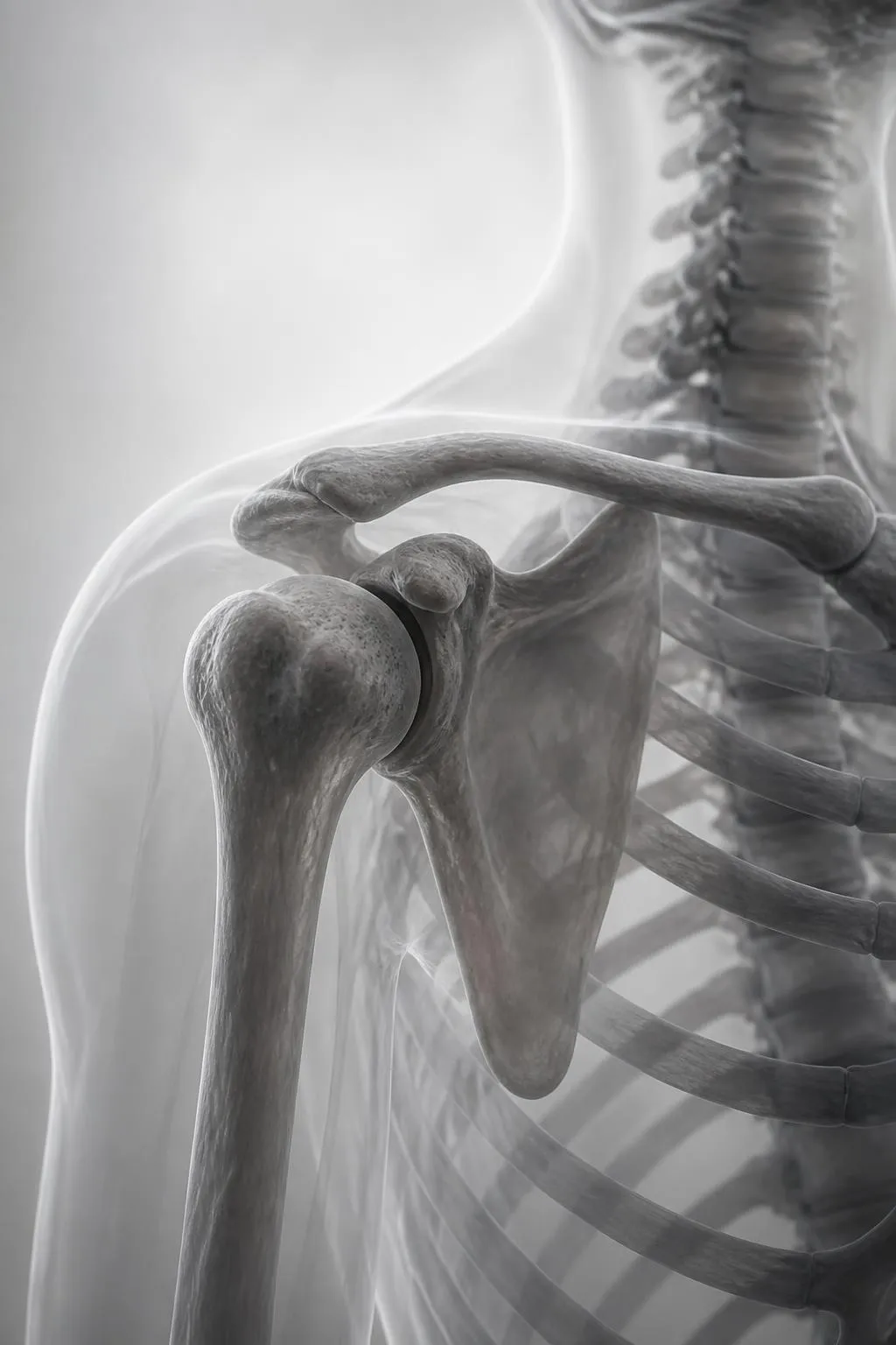 Anatomical illustration of the shoulder joint