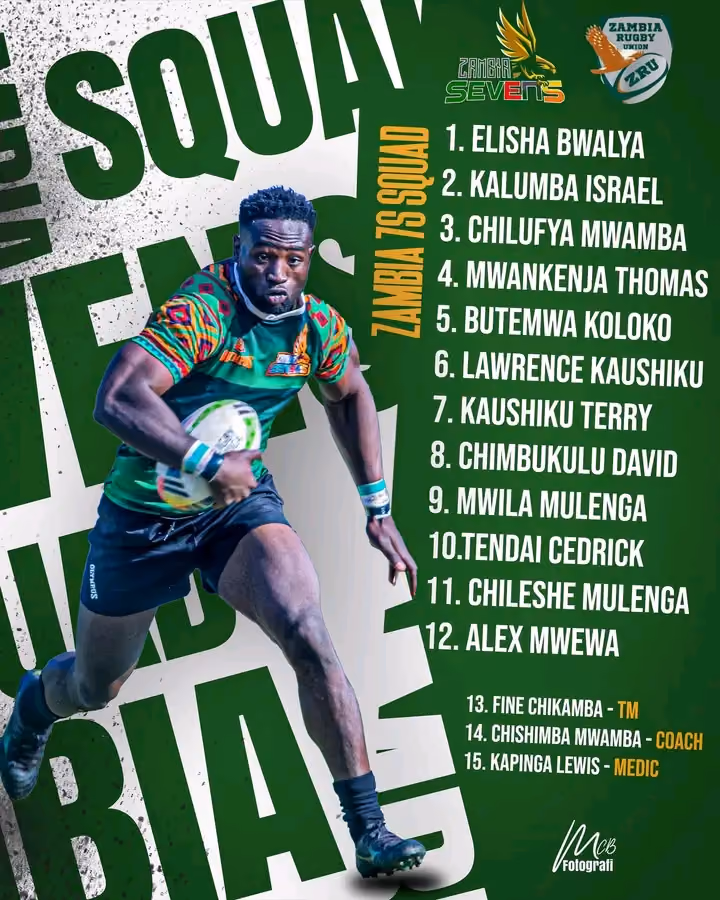 Meet Team Zambia ahead of the 2024 Africa Men’s Sevens Tournament