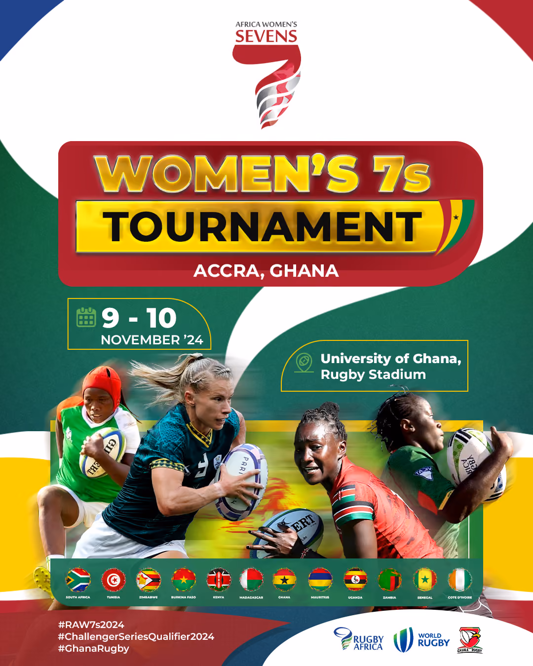 GHANA TO HOST 2024 WOMEN'S SEVENS