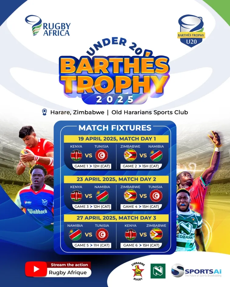 Kenya, Zimbabwe, Namibia and Tunisia Ready for 2025 Barthes Trophy Showdown