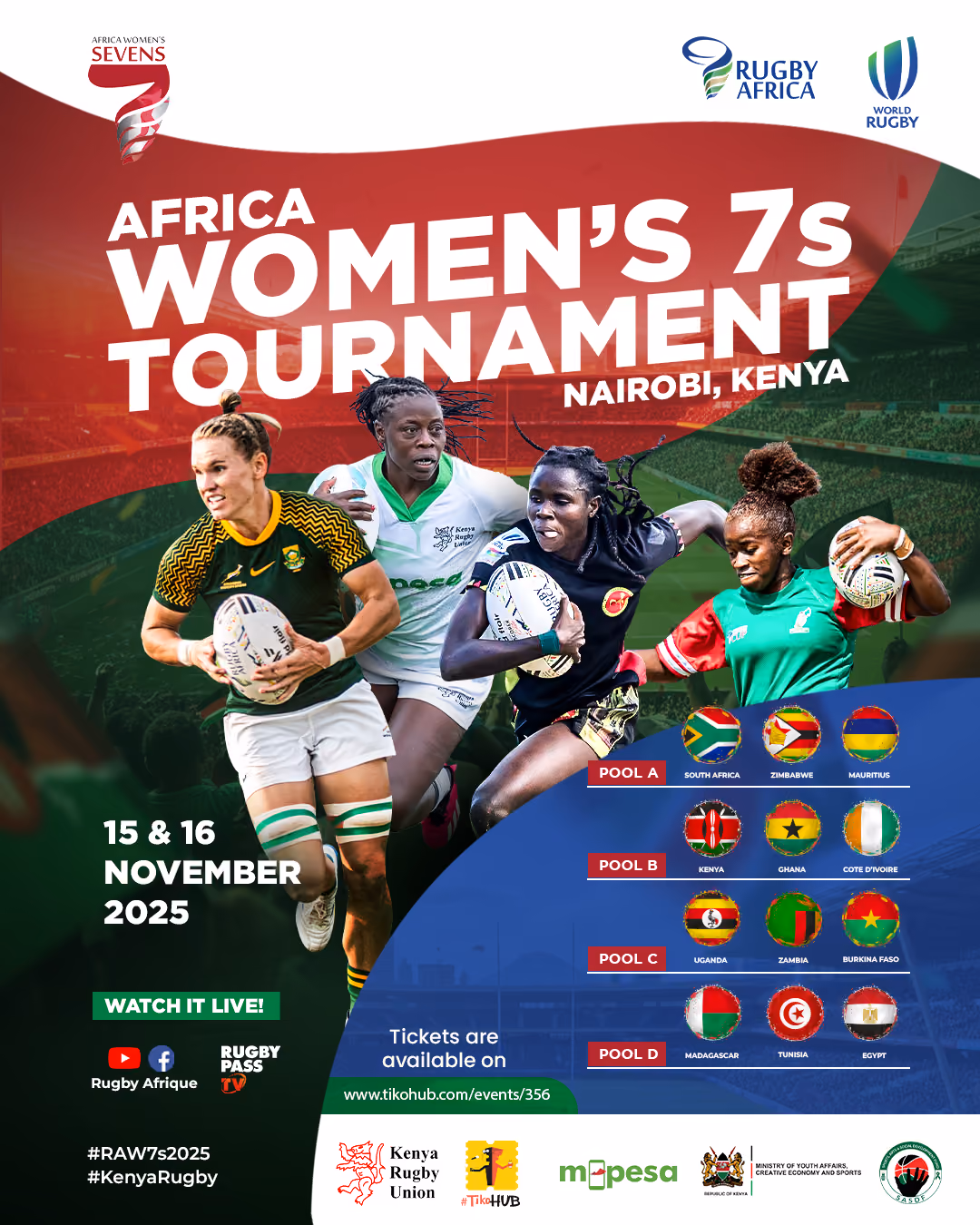 Le Kenya promet un « festival du rugby » alors que Nairobi se prépare à accueillir l’Africa Women’s Sevens 2025