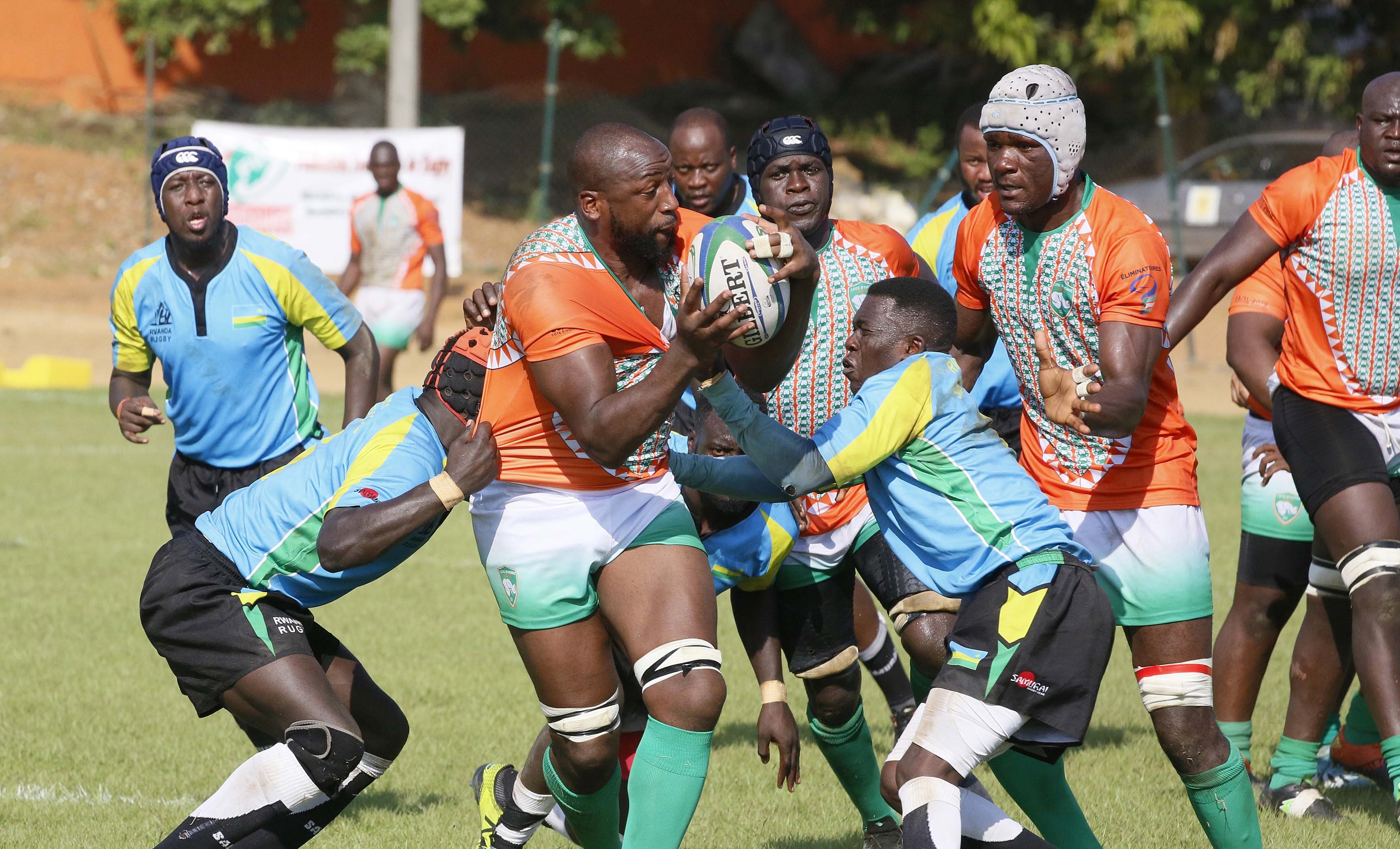 Côte d'Ivoire bat clairement Rwanda (60-03) et se qualifie pour la phase de groupes de la Rugby Africa Cup 2020