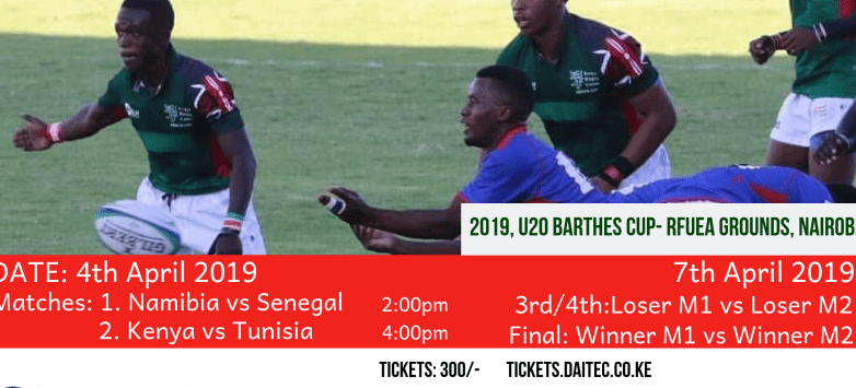 Rugby - Kenya: Tickets For The 2019 U20 Barthes Cup Being Held In Kenya Go On Sale