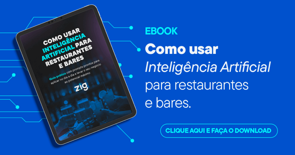 Baixe o E-book Como usar IA para restaurantes e bares