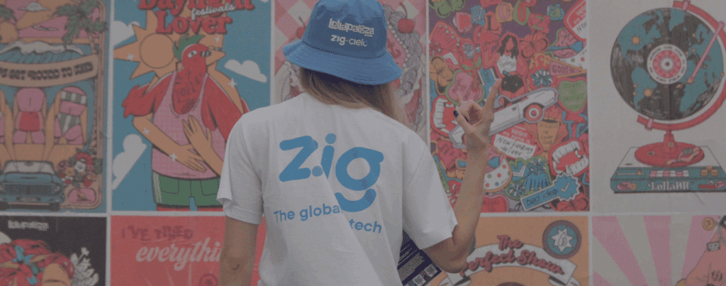 Colaboradora da Zig no Lollapalooza Brasil 2025