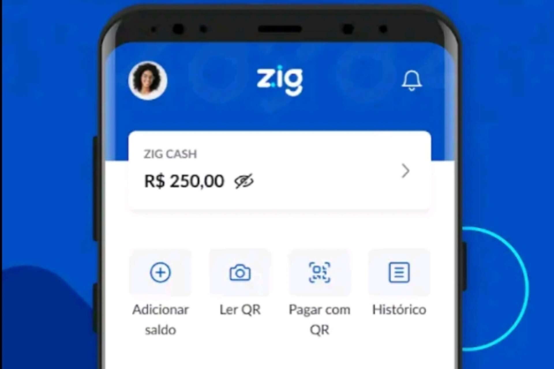 Pedido no balcão Zig App