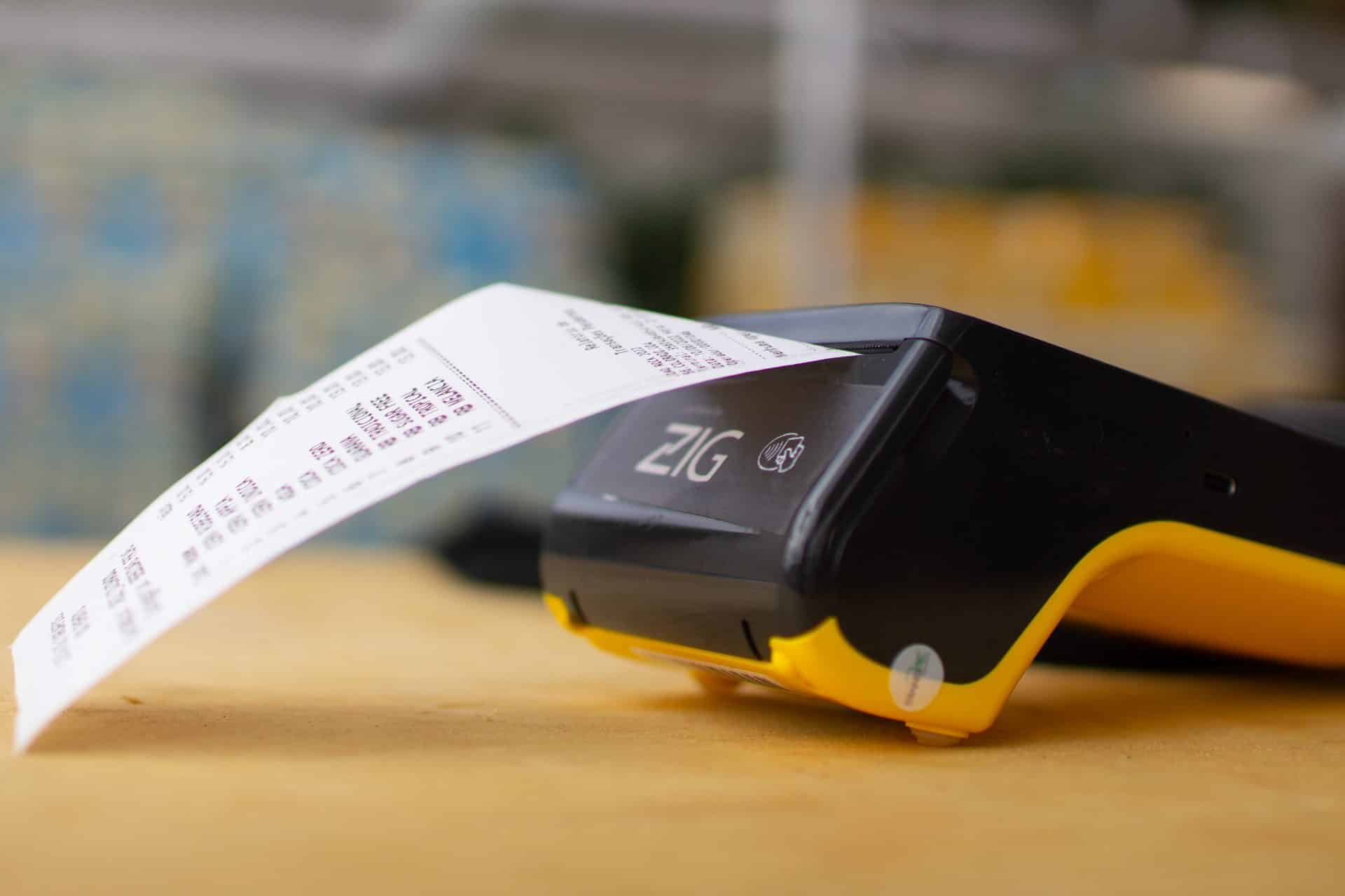Maquininha de pagamentos zig - sistema cashless