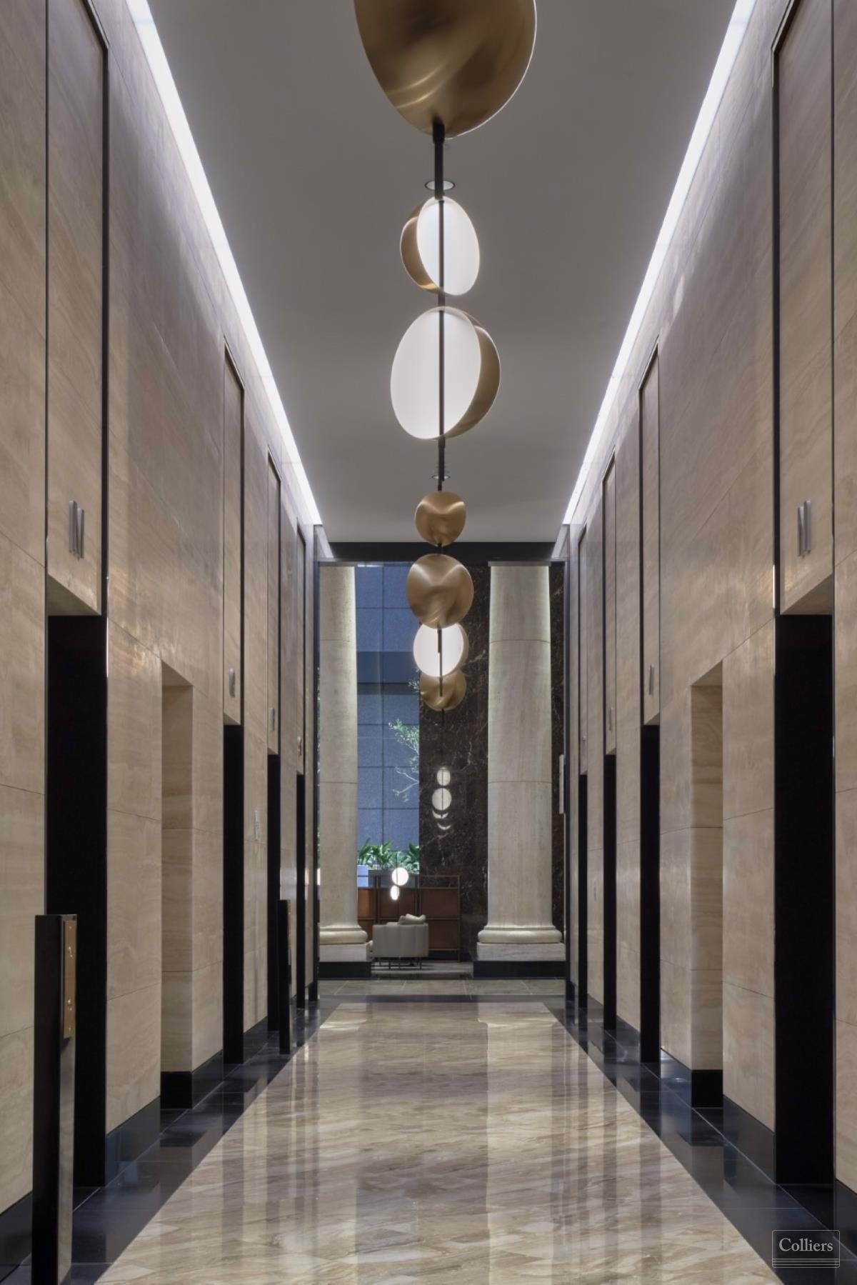 Lift lobby at 101 Collins Street, Melbourne