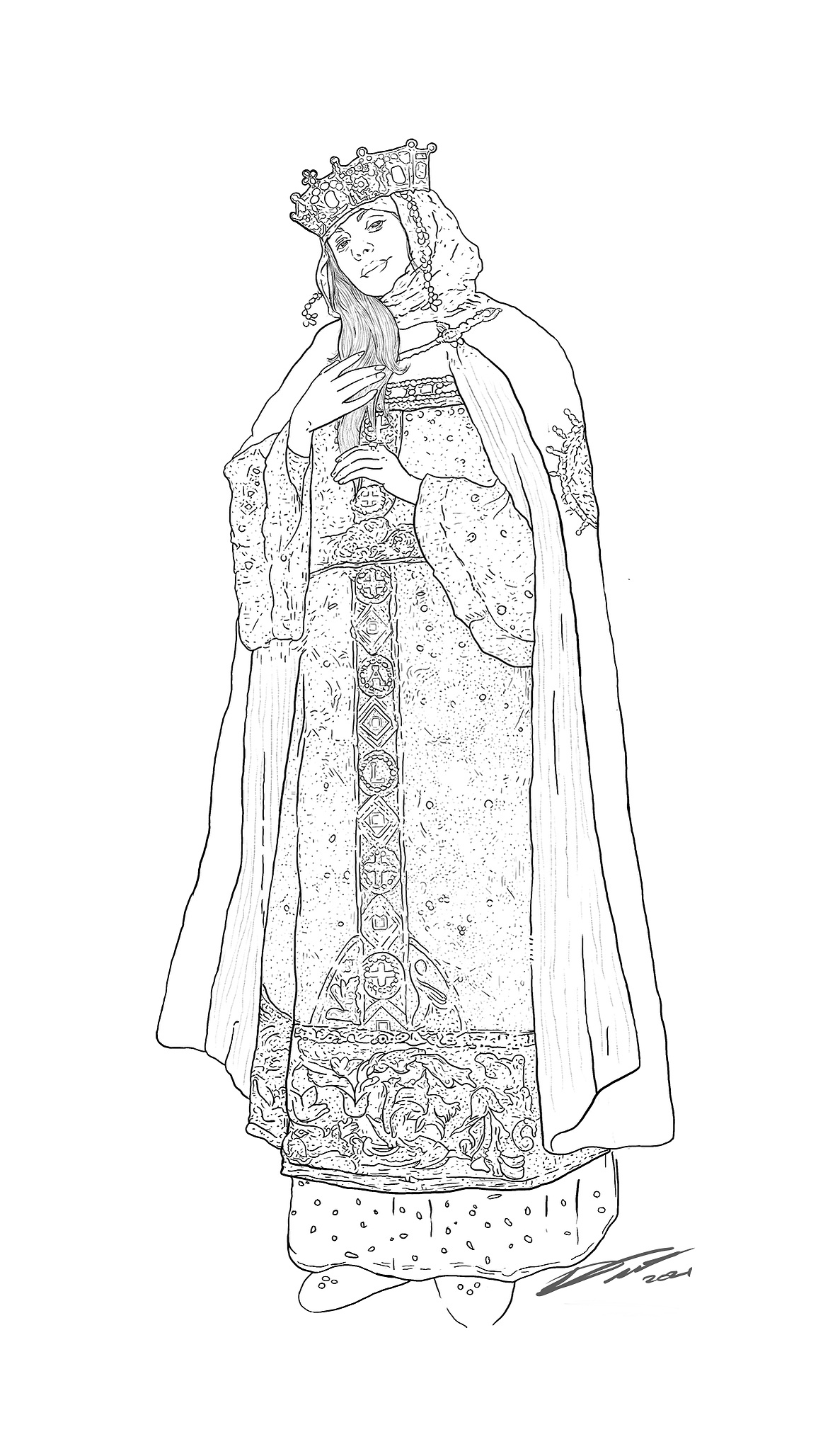 Saint Sofia illustration