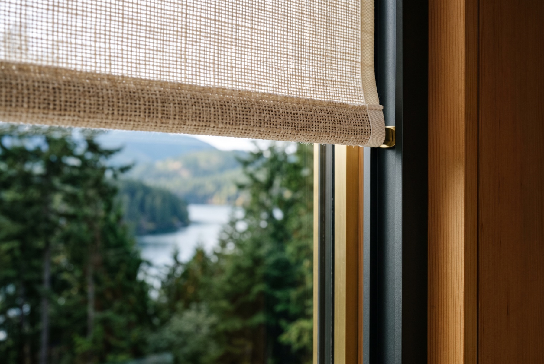 SoftTouch motorized shade gliding along its side channel