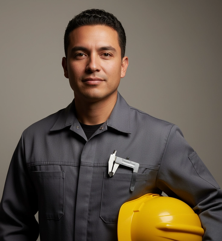 Electrio team electrician photographed on a job site