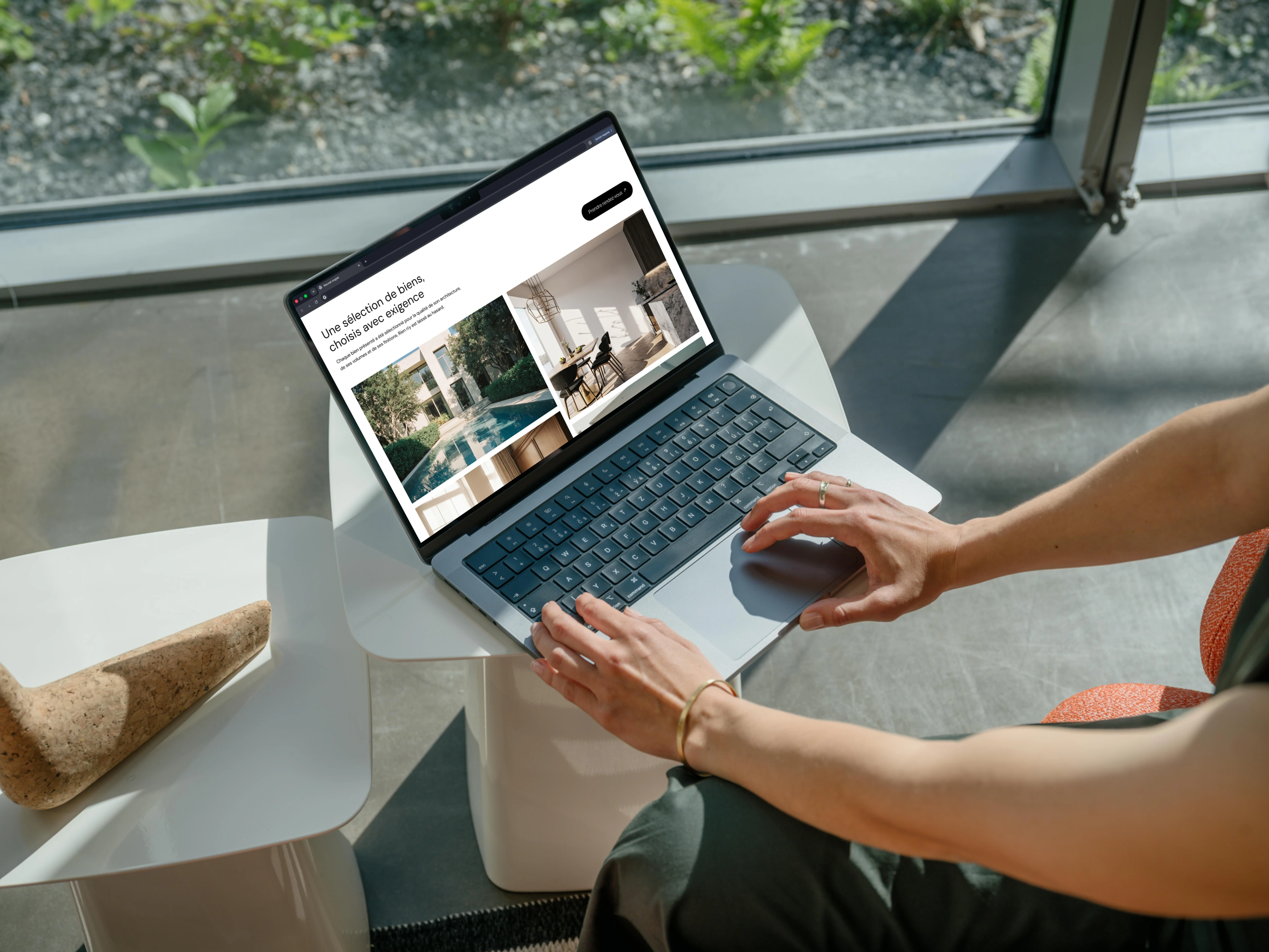 Mockup de la maquette du site web Virel Immobilier