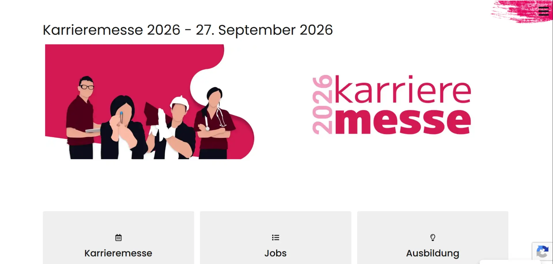 Screenshot der deinBIR Website
