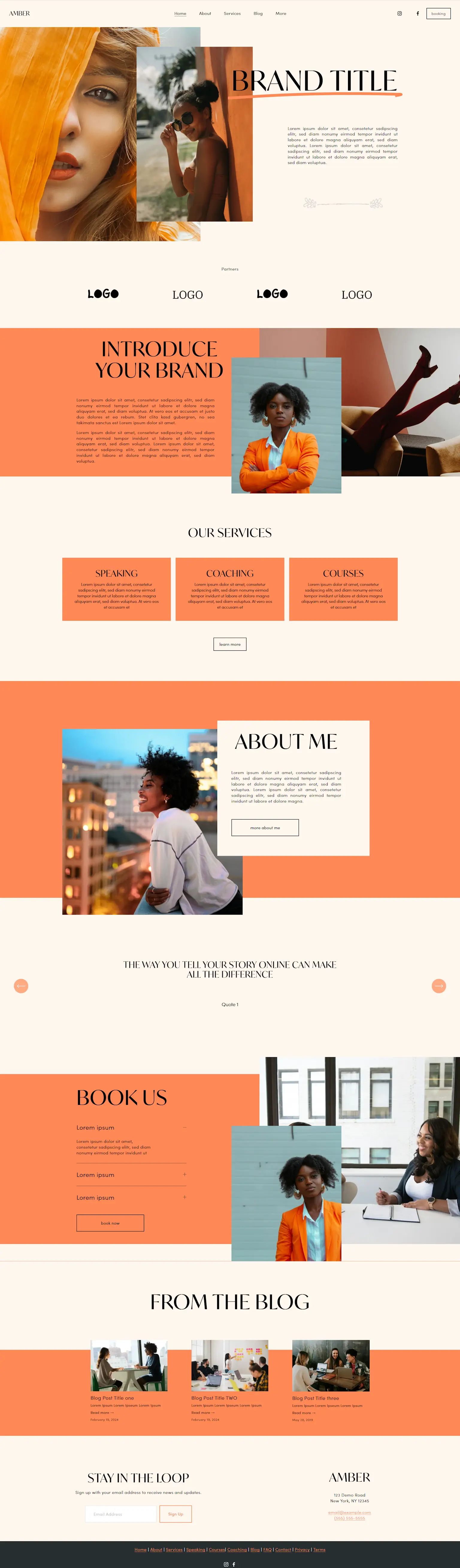 Screenshot vom Amber Workspace Template