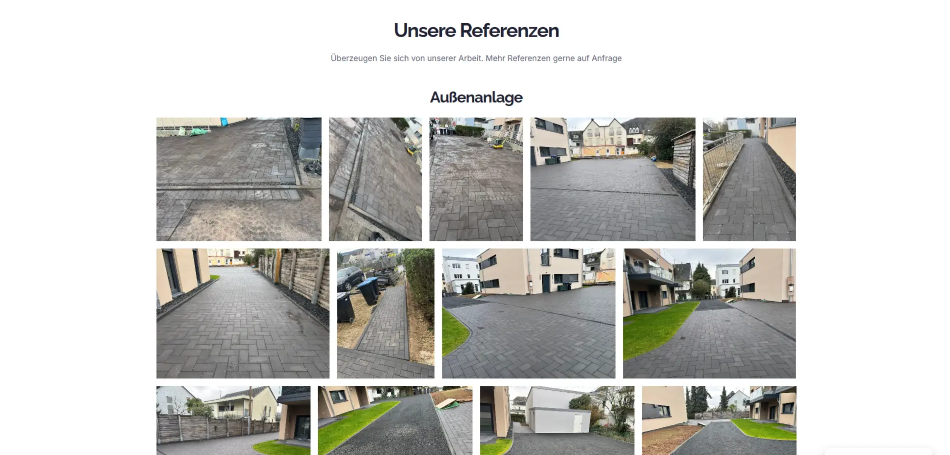 Screenshot der Vogel Bau Website