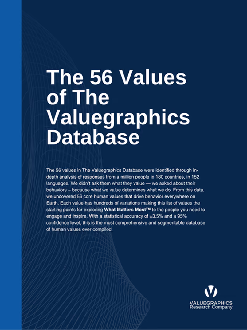 The 56 Values of the Valuegraphics Database cover