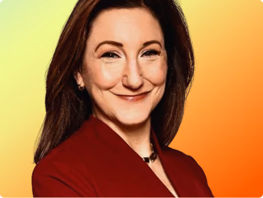 Kieran King headshot on orange gradient background